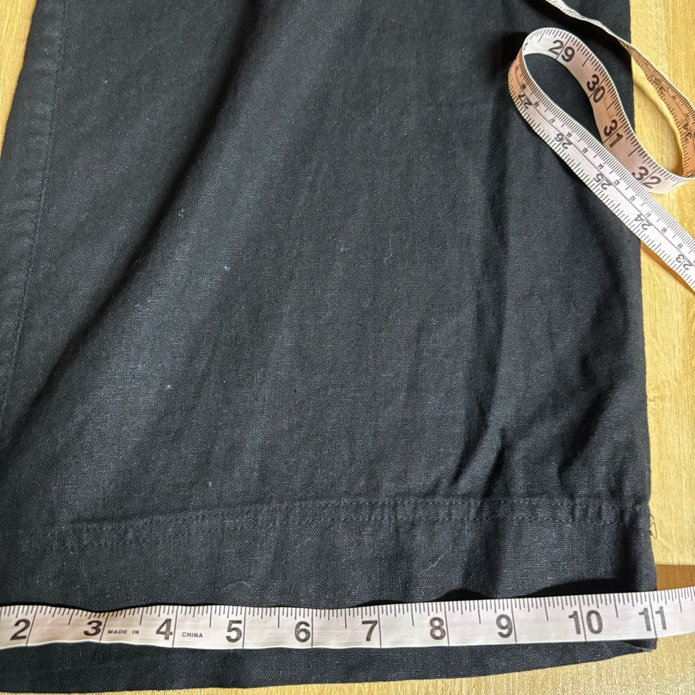 Old Navy Tall Linen Wide Leg Pants Black size Large Tall - Picture 13 of 16